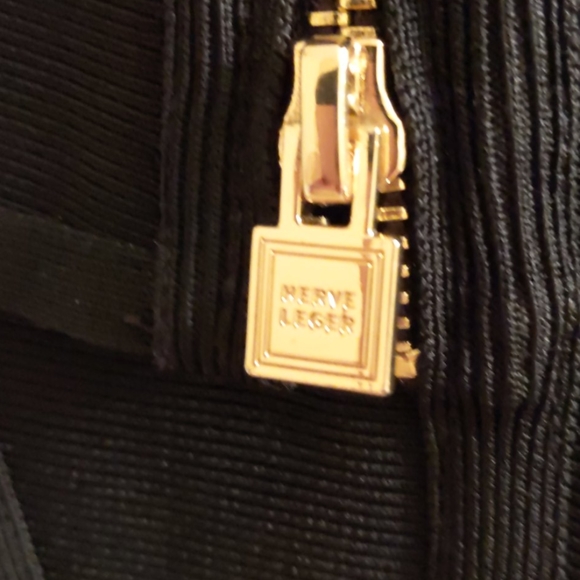 Herve Leger Black Strapless Dress - Picture 3 of 8